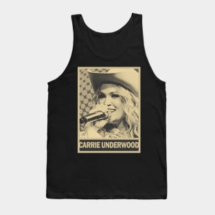 carrie underwood - brown cream Tank Top